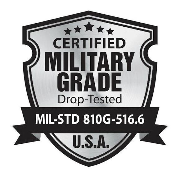 iPhone 14 Pro Max Military Grade Ring Holder Silver Case with Camera Lens Cover - Picture 4 of 10